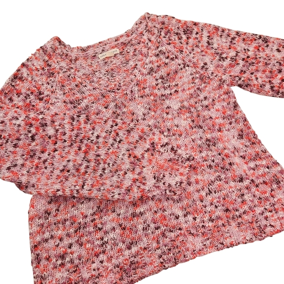Aeropostale Sweaters - Aeropostale Women's Cozy V-Neck Marled Pink Sweater
